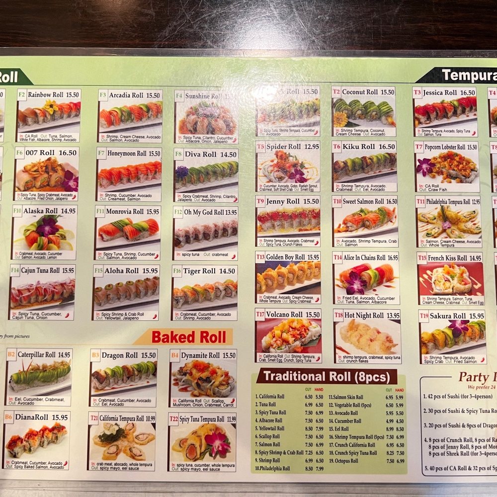 Kiku Sushi - Menu (1) - Japanese Near Me - Monrovia, California Kiku Sushi - Menu (1) - Japanese Near Me - Monrovia, California