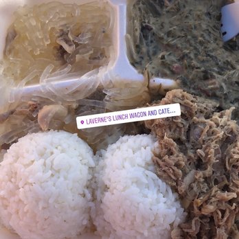 Laverne’s - Chicken Longrice, Squid Luau & Kalua Pig... bomb combo! - Hawaiian Near Me - Waipahu, Hawaii