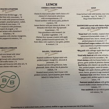 Bavette La Boucherie - Lunch menu 12.29.22 - Butcher Near Me - Milwaukee, Wisconsin