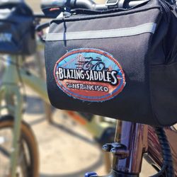 Blazing Saddles Bike Rentals & Tours - Bike equipped with amqzing bag