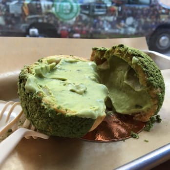 Bibble & Sip - Matcha cream puff Looks delicious. Wish I could eat a tub of the cream filling #goals - Coffee & Tea Near Me - New York, New York Bibble & Sip - Matcha cream puff Looks delicious. Wish I could eat a tub of the cream filling #goals - Coffee & Tea Near Me - New York, New York