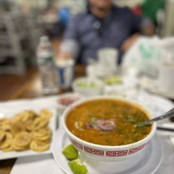 Venus Bar & Restaurant - Encebollado Soup w my pops