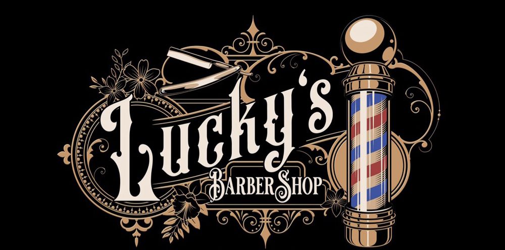 Lucky’s Barber Shop Logo
