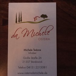 Osteria da Michele - Visitenkarte