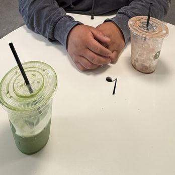 7th Day Coffee - Earl Gray Matcha & Mocha Latte (finished so fast haha) - Coffee & Tea Near Me - Richardson, Texas