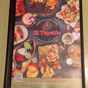 El Tapatio - The menu has many choices.  (El menu tiene muchas opciones.) - Mexican Near Me - Auburn, California