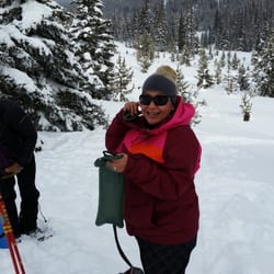 Paragon Guides - Becca and Donnie, our guide, during a rest moment.