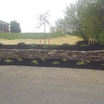 Hoover's Lawn Service - a stone wall and landscaping - Landscaping Near Me Hoover's Lawn Service - a stone wall and landscaping - Landscaping Near Me