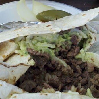 Mariscos Guillen - Inside of my asada burrito with guacamole and cheese - Mexican Near Me - Hawthorne, California Mariscos Guillen - Inside of my asada burrito with guacamole and cheese - Mexican Near Me - Hawthorne, California