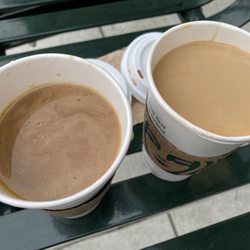 Starbucks - Oily residue in wrong order.