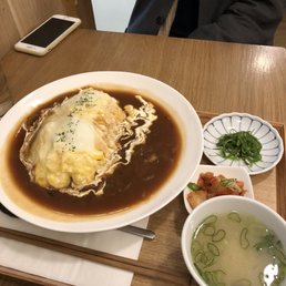 omurice with homemade demi-glaze sauce! omurice with homemade demi-glaze sauce!