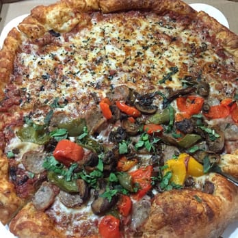 We, The Pizza - Half cheese because even plain cheese is fantastic and the other side has fresh mushrooms, peppers and sausage. - Pizza Near Me - Arlington, Virginia We, The Pizza - Half cheese because even plain cheese is fantastic and the other side has fresh mushrooms, peppers and sausage. - Pizza Near Me - Arlington, Virginia