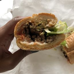 Inside Chopped Cheese Hero (Needed more Mayo & Ketchup) Inside Chopped Cheese Hero (Needed more Mayo & Ketchup)
