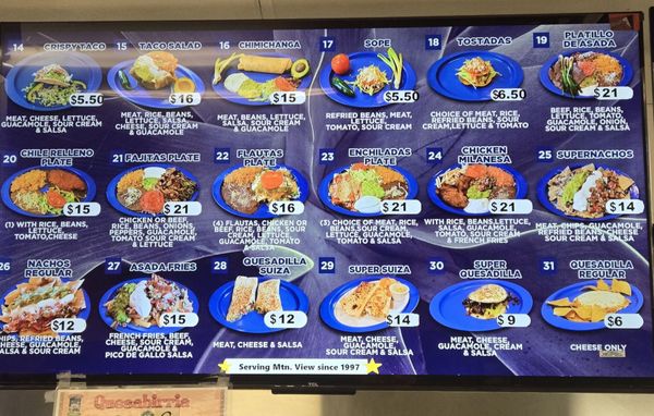 Menu photo 8 Los Altos Taqueria Mexican Mountain View, CA