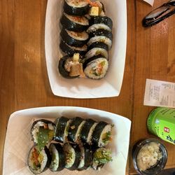 Toto's Uncle Cafe - Veggie Kimbap and Tuna Kimbap