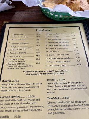 Menu photo 1 Fresh Mexican Food Waldport, OR Menu photo 1 Fresh Mexican Food Waldport, OR