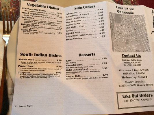Menu photo 7 Aangan Albany, CA
