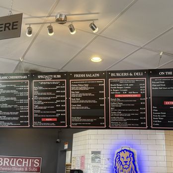 Bruchi's CheeseSteaks & Salads - Menu Board - Cheesesteaks Near Me - Sacramento, California Bruchi's CheeseSteaks & Salads - Menu Board - Cheesesteaks Near Me - Sacramento, California