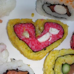 Wok Gourmet - Sushi con forma de corazón!