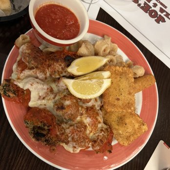 Joe's Pizza & Pasta - Joe's Sampler for Two - Italian Near Me - Holbrook, New York Joe's Pizza & Pasta - Joe's Sampler for Two - Italian Near Me - Holbrook, New York