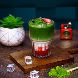 Binge Coffee House - Strawberry Matcha Latte