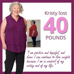 Nutritional Weight & Wellness - Kristy lost 40 pounds and quit binge eating with our Nutrition 4 Weight Loss Program.