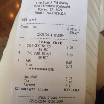 Wingstop - Tuesday 50cent boneless wingz - Chicken Wings Near Me - Downey, California
