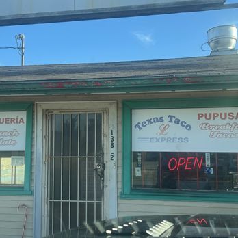 Texas Taco L Express - Front of the tiny building - Breakfast & Brunch Near Me - Houston, Texas Texas Taco L Express - Front of the tiny building - Breakfast & Brunch Near Me - Houston, Texas