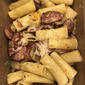 Jack's Restaurant & Bar - ITALIAN PASTA / rigatoni with Italian sausage and mushrooms (just a few) and cheese. A little greasy but good. - Breakfast & Brunch Near Me - Newark, California