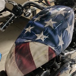 Motorcycle Tank Wrap:  Thank you Ryan this is exactly what I wanted and envisioned.