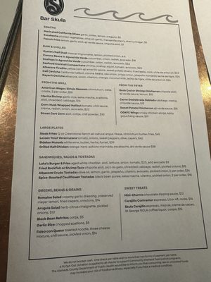 Menu photo 3 Bar Skula Oakland, CA Menu photo 3 Bar Skula Oakland, CA