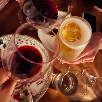 Catch - Jordan Cabernet Sauvignon & champagne birthday toast - Sushi Bars Near Me - West Hollywood, California
