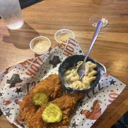 2 Piece Tender w/ Regular Mac-N-Cheese 2 Piece Tender w/ Regular Mac-N-Cheese