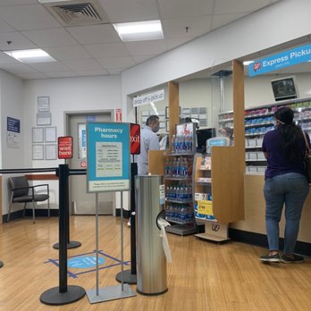 Walgreens - Pharmacy area with social distance markers - Drugstores Near Me - Surprise, Arizona