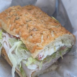 Reg.#7 Turkey and Provolone  Mike's Way No Onion, Extra Pickle & Add Mayo