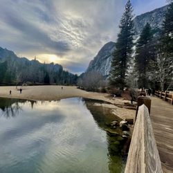 Swinging Bridge - View from the bridge on New Years Eve 2023.