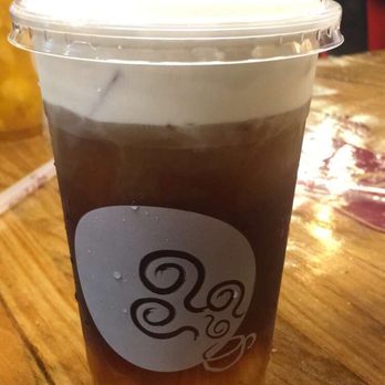 Gong Cha - Milk foam brown sugar oolong with white pearls - Bubble Tea Near Me - Richardson, Texas Gong Cha - Milk foam brown sugar oolong with white pearls - Bubble Tea Near Me - Richardson, Texas