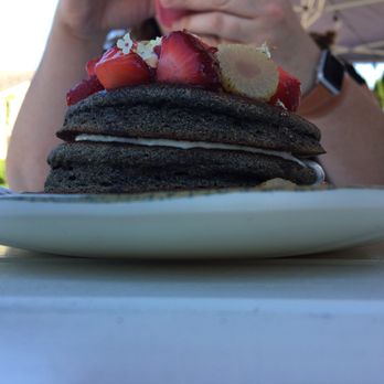 Lion and Owl - Buckwheat pancakes -- wouldn't have been my choice but I actually enjoyed them a lot - Breakfast & Brunch Near Me - Eugene, Oregon