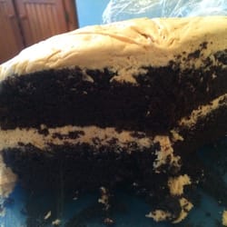 Clair's Family Restaurant - Apparently the ticket back into the house says local Mariel .... Chocolate Peanut Butter cake oh my.