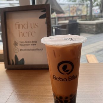 Boba Bliss - Thai Thai Black Milk Tea - Bubble Tea Near Me - Mountain View, California
