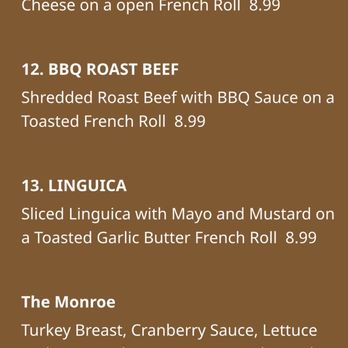 Perry's More Than Pizza - Ordered the Monroe sandwich and no where on the listed ingredients does it say sandwich comes with goo or garlic butter - Pizza Near Me - Gustine, California