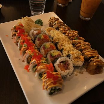 Sushi Siam - Geisha, Crazy Girl, Dynamite, and Deep Ocean in order. - Sushi Bars Near Me - Wake Forest, North Carolina