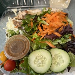 716 Fresh - Forgot to take a picture before I ate. This is the salad after I ate half of it! Huge portion! Delicious!