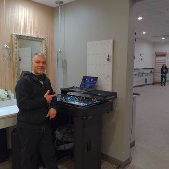 The Bar Method - Clayton Valley - DJ Pete Fonseca spinning tunes for the fun St Patty's Day event.  Love the regular line up of fun challenges and events! - Barre Classes Near Me - Concord, California
