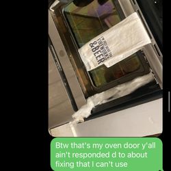 Pioneer Investments - Oven door shattered broken for 5 months