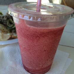 The Lava Bar - Raspberry watermelon smoothie. Really good!