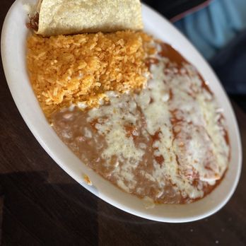 Sal’s Mexican Restaurants - Shredded beef taco, enchilada rice and beans - Mexican Near Me - Selma, California