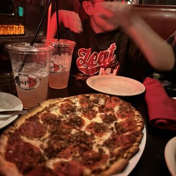 Campisi's Restaurant - Pepperoni and Italian sausage pizza. - Italian Near Me - Dallas, Texas