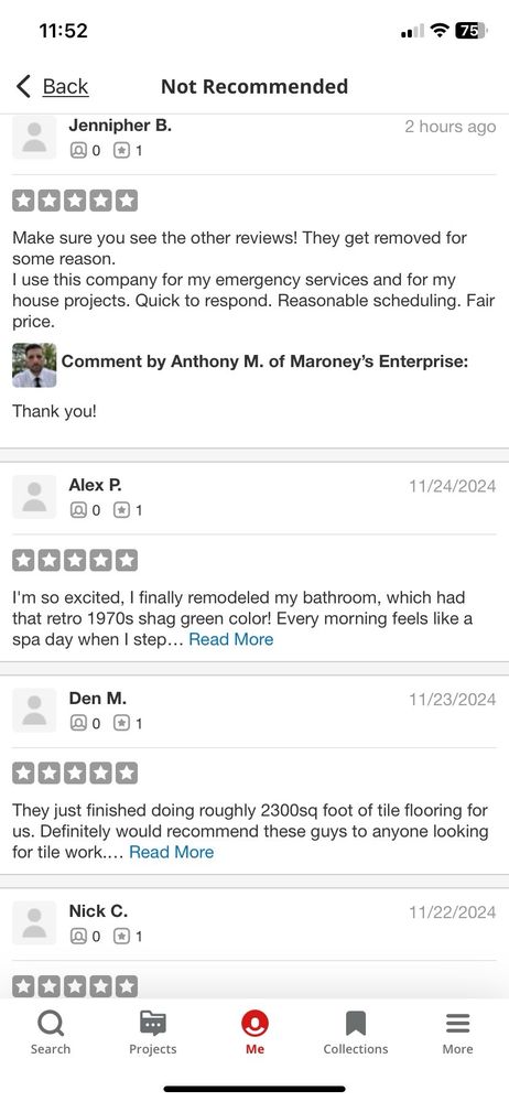 Slide of Maroney’s Enterprise