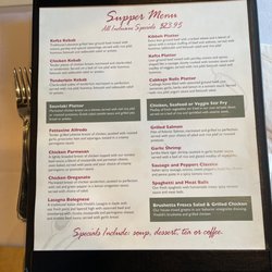 Vivaldi's - Awesome all-inclusive supper prices. (Eastern for dinner).